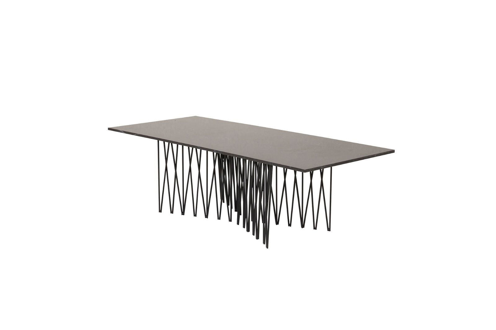 Stone - Sofa Table - Artifical Stone / Black - vivahabitat.com