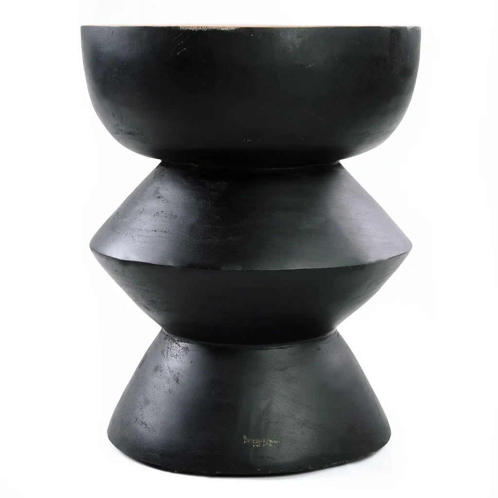 The Kulun Stool - Black Natural - vivahabitat.com