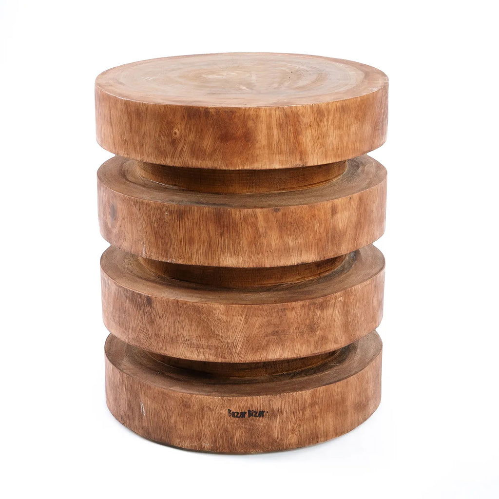 The Massaka Stool- Naturel - vivahabitat.com