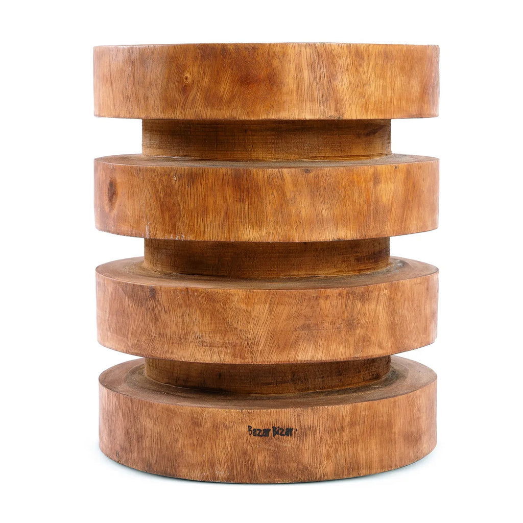 The Massaka Stool- Naturel - vivahabitat.com