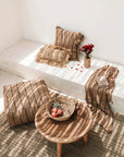 The Oh My Gee Pouf - Beige Black - vivahabitat.com