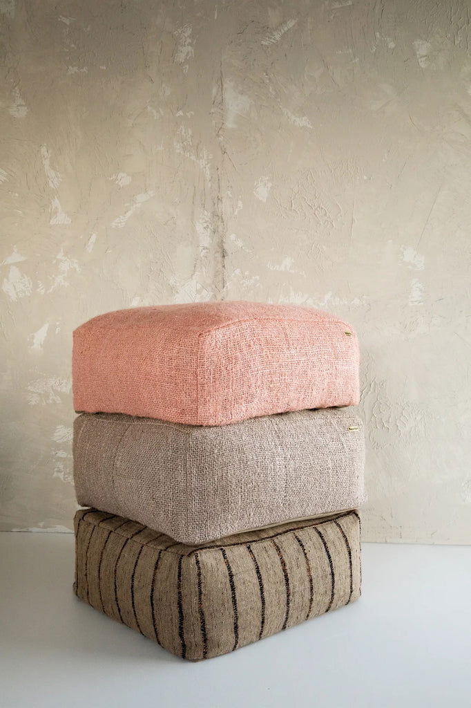 The Oh My Gee Pouf - Beige Black - vivahabitat.com