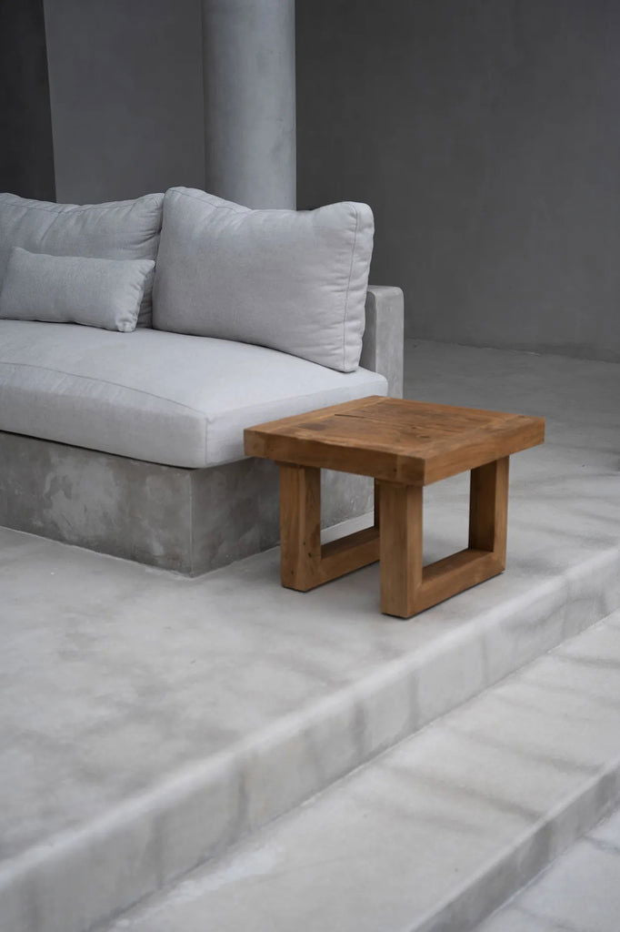 The Reclaimed Teak Side Table - Natural - vivahabitat.com