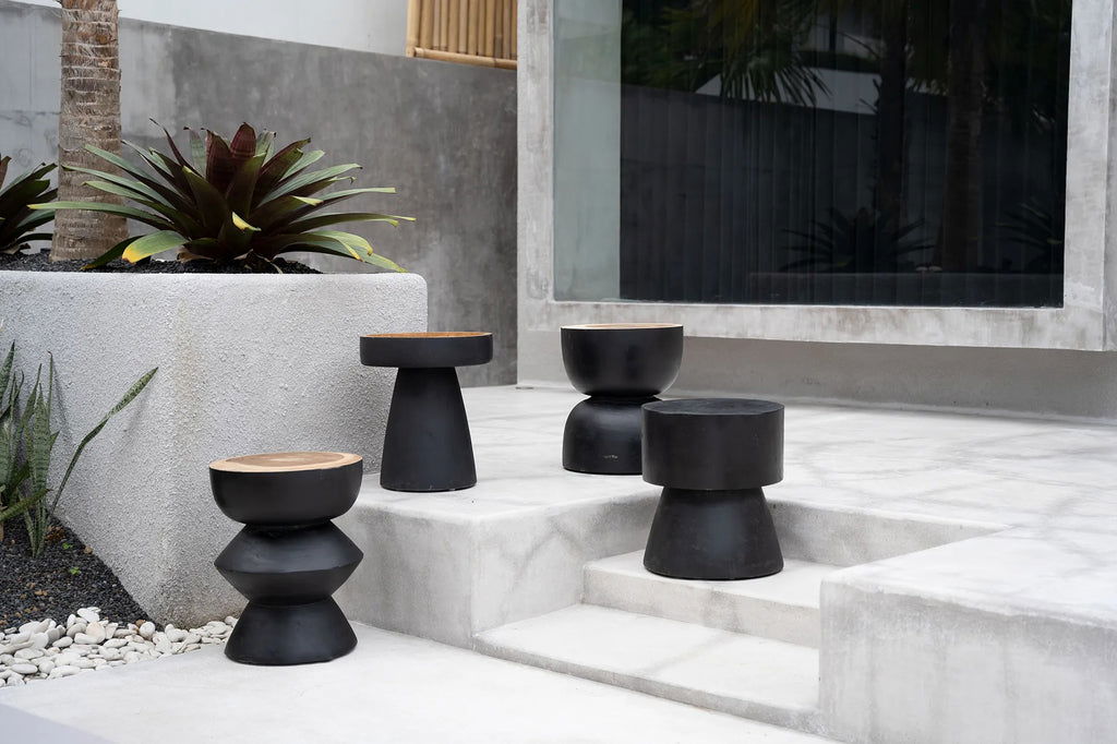 The Warmi Stool - Black - vivahabitat.com
