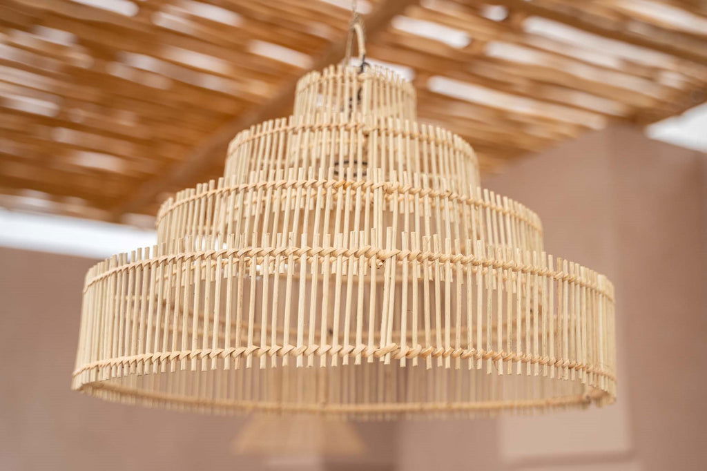 The Wedding Cake Hanging Lamp - Natural - M - vivahabitat.com