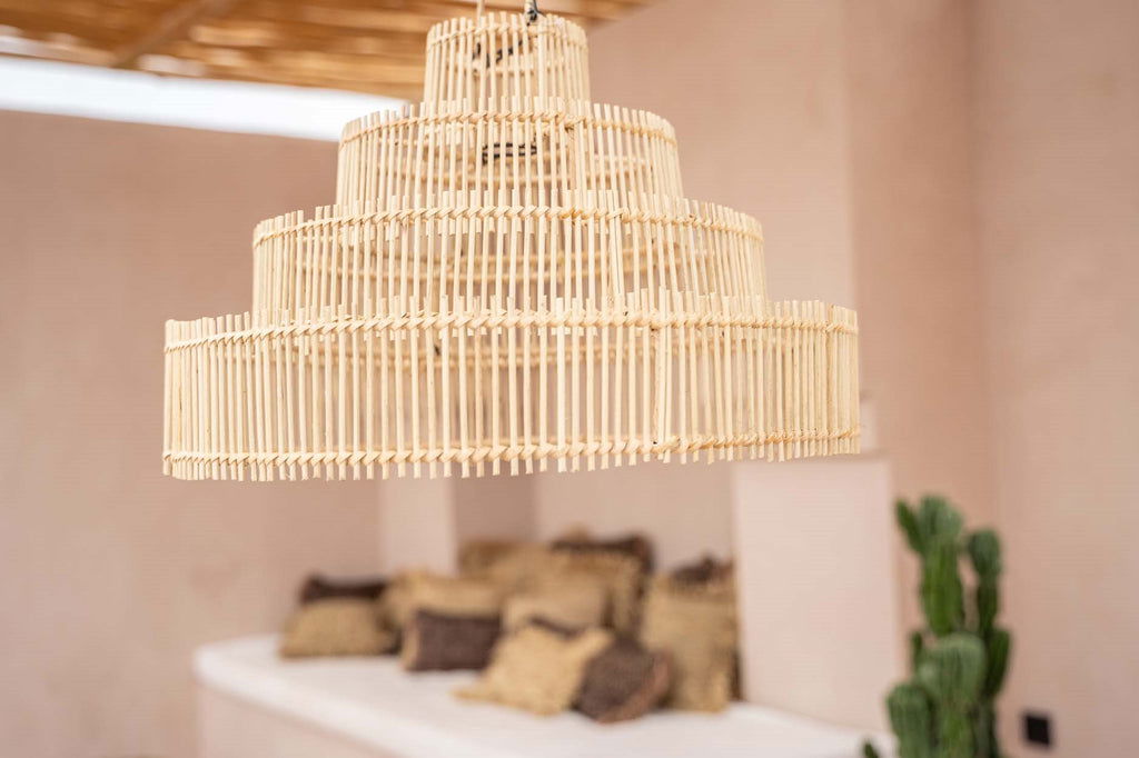 The Wedding Cake Hanging Lamp - Natural - M - vivahabitat.com