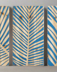 Tripticon MDF Panels Leaf blue natural - vivahabitat.com