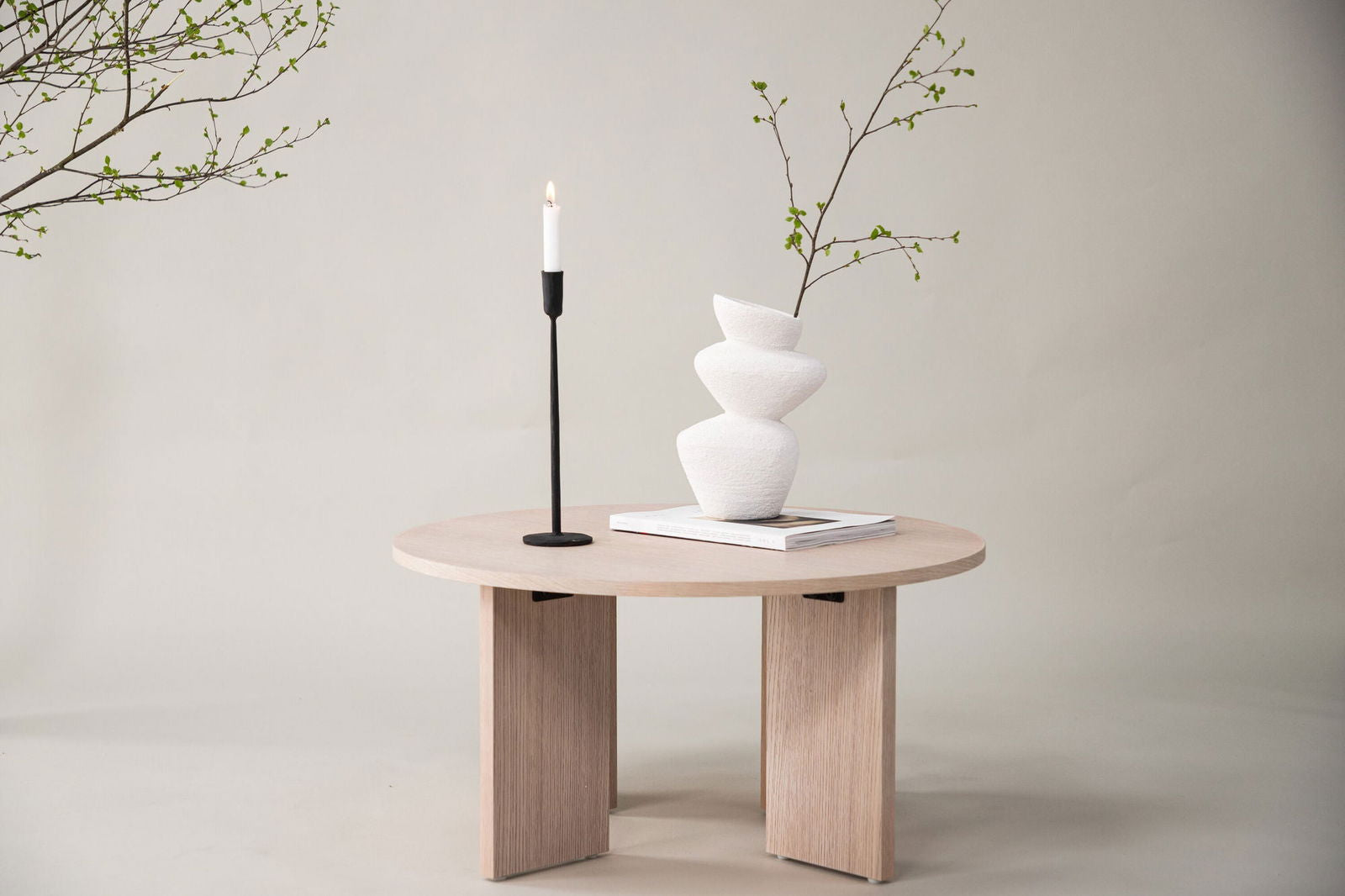 Vind Askerön Sofa Table - Whitewash / Wood - vivahabitat.com