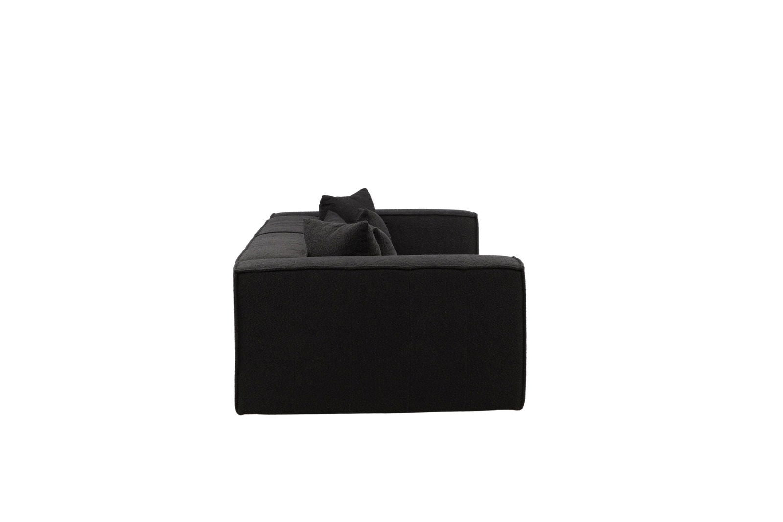 Vind Gillholmen Sofa - Black / Black Boucle - vivahabitat.com