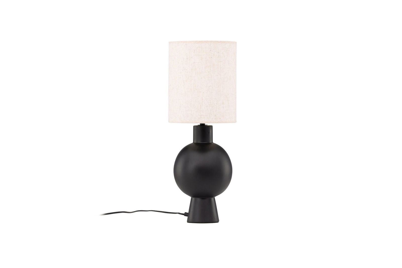 Vind Mysterna Table Lamp - Black / Fabric Beige - vivahabitat.com