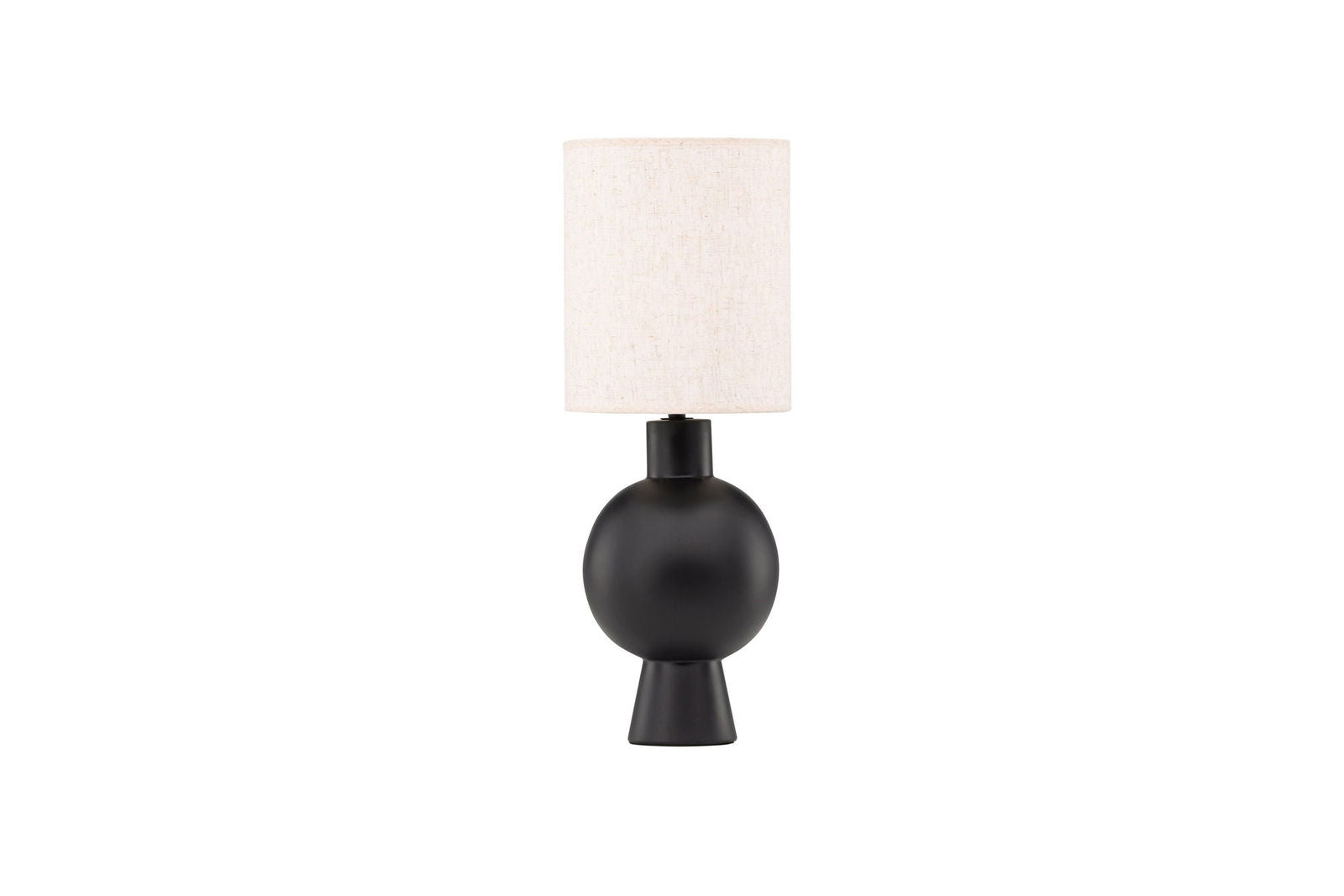Vind Mysterna Table Lamp - Black / Fabric Beige - vivahabitat.com