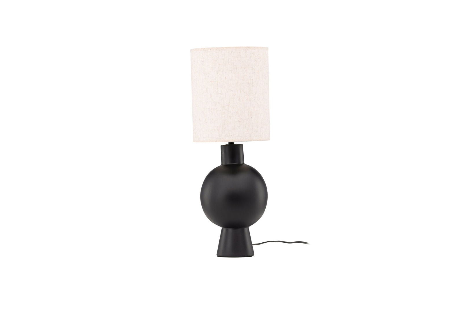 Vind Mysterna Table Lamp - Black / Fabric Beige - vivahabitat.com