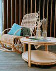 Japandi Artisanal Rattan Coffee Table