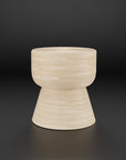 Japandi Side Table or Stool - Alya - Rattan