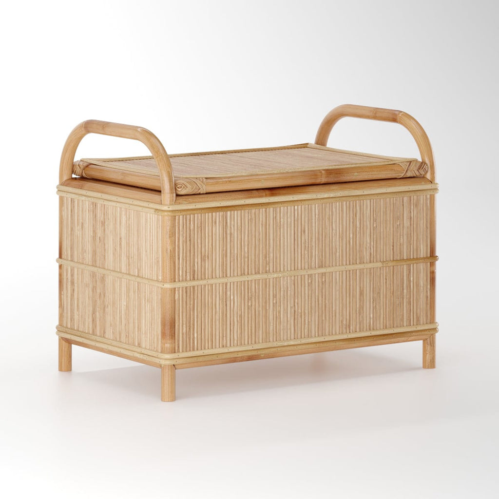 Japandi Wooden Storage Trunk and Bench